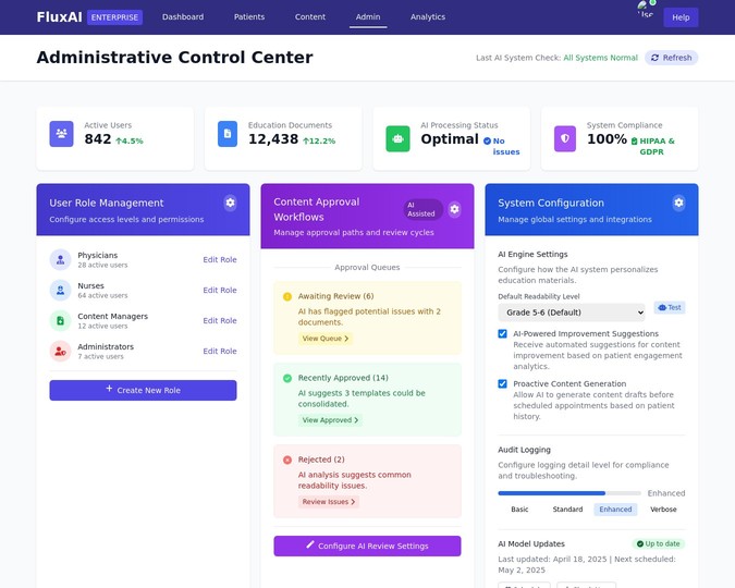 Admin Control Center