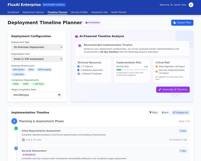 Deployment Timeline Planner